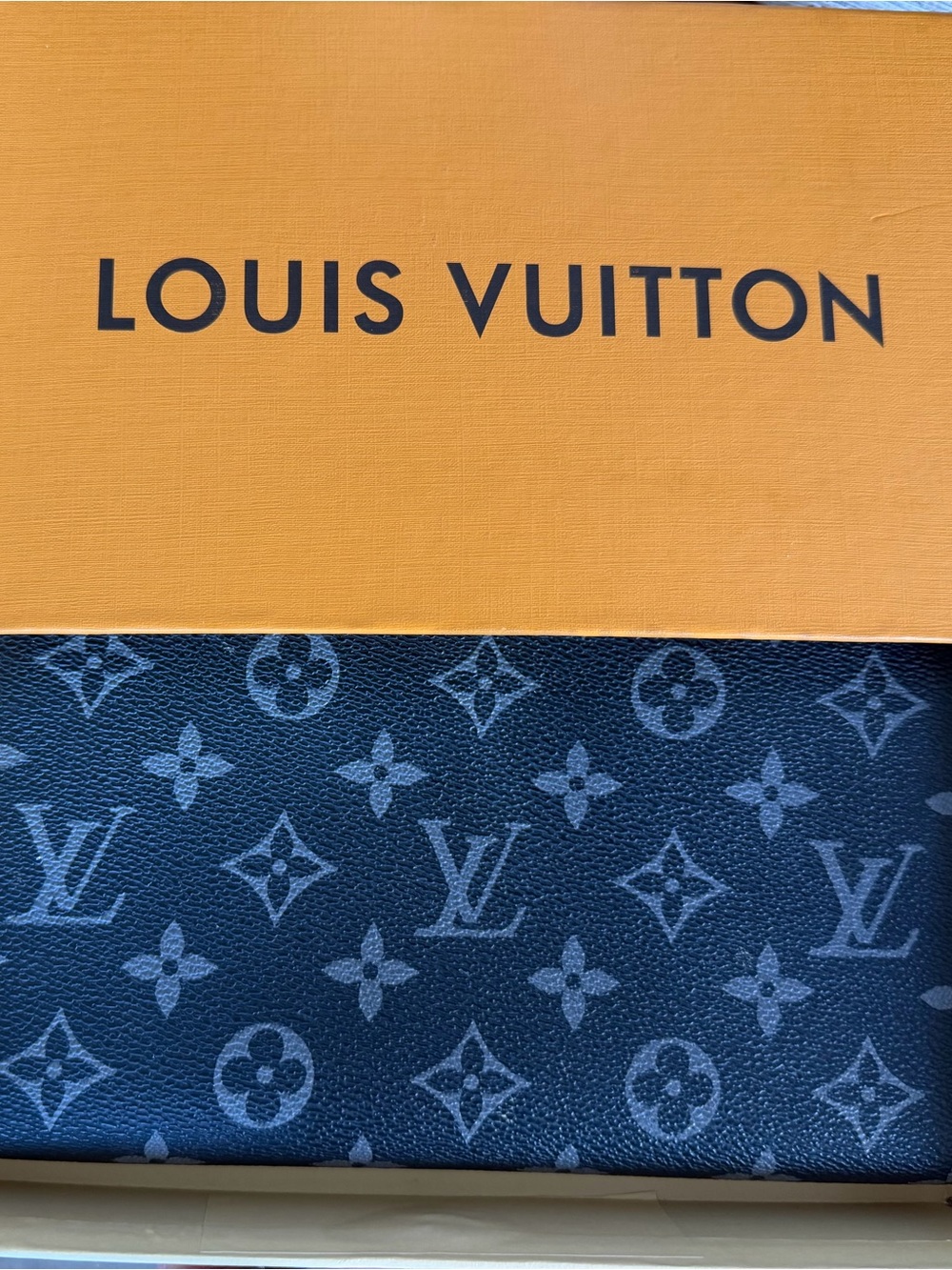 LV Designer Monogram Eclipse Canvas Clutch Wallet - Black